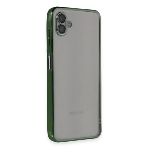Samsung Galaxy A04 Kılıf Razer Lensli Silikon - Yeşil