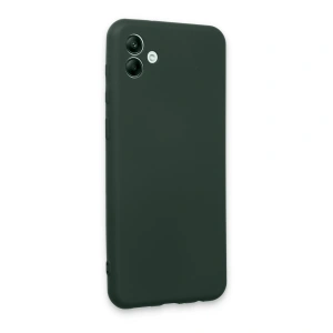 Samsung Galaxy A04e Kılıf First Silikon - Koyu Yeşil