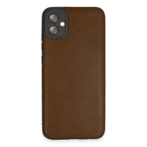 Samsung Galaxy A04e Kılıf Loop Deri Silikon - Kahverengi