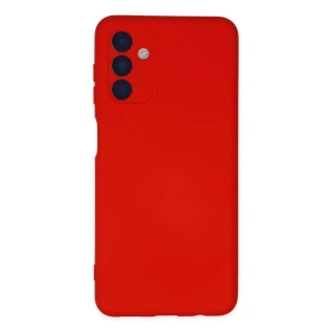 Samsung Galaxy A04s Kılıf Nano İçi Kadife Silikon - Kırmızı