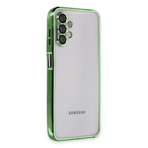 Samsung Galaxy A04s Kılıf Razer Lensli Silikon - Yeşil