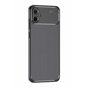 Samsung Galaxy A05 Kılıf Auto Focus Karbon Kapak - Siyah