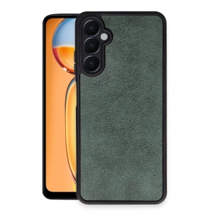 Samsung Galaxy A05s Kılıf Aras Deri Kapak - Koyu Yeşil