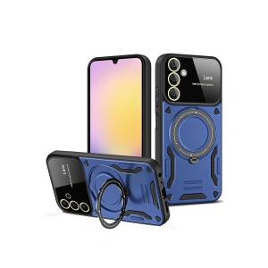 Samsung Galaxy A05s Kılıf Joy Lens Standlı Kapak - Lacivert