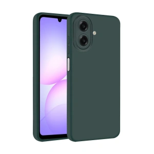 Samsung Galaxy A07 4g Nano İçi Kadife Silikon - K.yeşil