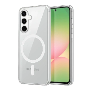 Samsung Galaxy A16 5g Combo Sert Şeffaf Magsafe Kapak - Şeffaf