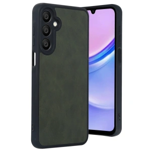 Samsung Galaxy A16 5g Kılıf Aras Deri Kapak - Koyu Yeşil