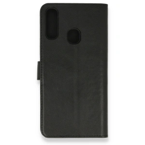 Samsung Galaxy A20s Kılıf Trend S Plus Kapaklı Kılıf - Siyah