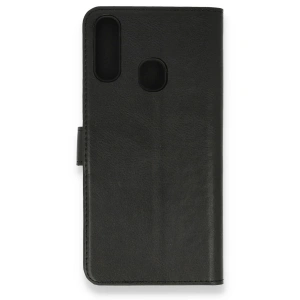 Samsung Galaxy A20s Kılıf Trend S Plus Kapaklı Kılıf - Siyah