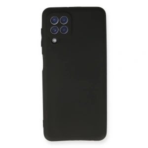 Samsung Galaxy A22 Kılıf First Silikon - Siyah