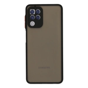 Samsung Galaxy A22 Kılıf Montreal Silikon Kapak - Siyah