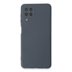 Samsung Galaxy A22 Kılıf Nano İçi Kadife Silikon - Gri