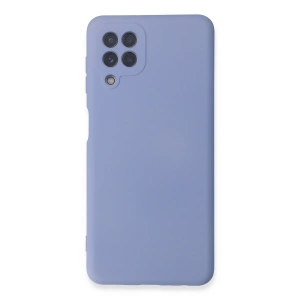 Samsung Galaxy A22 Kılıf Nano İçi Kadife Silikon - Lila