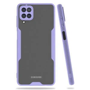 Samsung Galaxy A22 Kılıf Platin Silikon - Lila