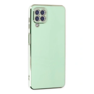 Samsung Galaxy A22 Kılıf Volet Silikon - Açık Yeşil