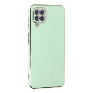 Samsung Galaxy A22 Kılıf Volet Silikon - Açık Yeşil