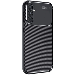 Samsung Galaxy A26 Kılıf Auto Focus Karbon Kapak - Siyah