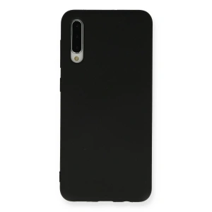 Samsung Galaxy A30s Kılıf Nano İçi Kadife Silikon - Siyah