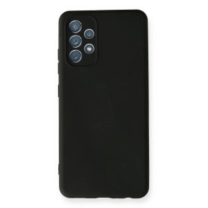 Samsung Galaxy A32 Kılıf Nano İçi Kadife Silikon - Siyah