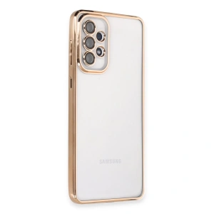 Samsung Galaxy A33 5g Kılıf Razer Lensli Silikon - Gold