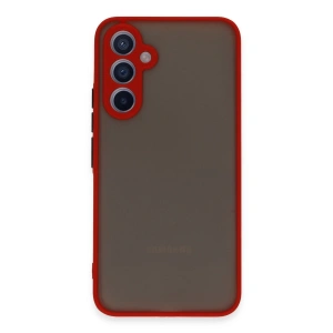 Samsung Galaxy A34 5g Kılıf Montreal Silikon Kapak - Kırmızı