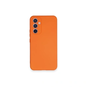 Samsung Galaxy A34 5g Kılıf Nano İçi Kadife Silikon - Turuncu
