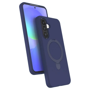 Samsung Galaxy A37 5g Regal Magsafe Standlı Kapak - Lacivert