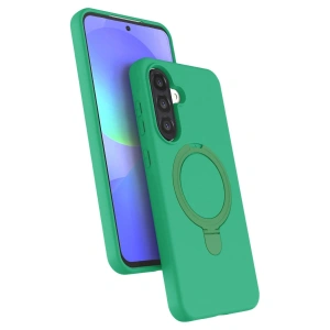 Samsung Galaxy A37 5g Regal Magsafe Standlı Kapak - Yeşil