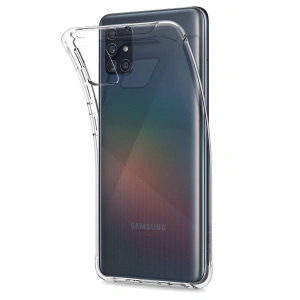 Samsung Galaxy A51 Kılıf Lüx Şeffaf Silikon
