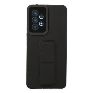 Samsung Galaxy A53 5g Kılıf Mega Standlı Silikon - Siyah