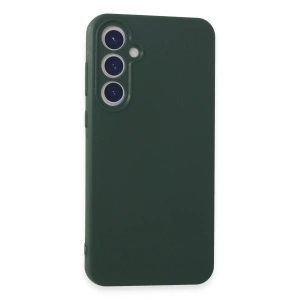 Samsung Galaxy A55 5g Kılıf First Silikon - Koyu Yeşil