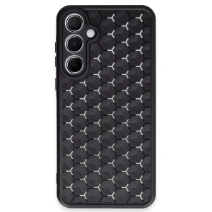 Samsung Galaxy A55 5g Kılıf Petek Silikon Kapak - Siyah