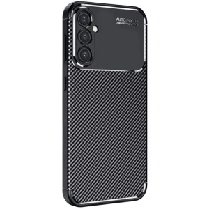 Samsung Galaxy A56 Kılıf Auto Focus Karbon Kapak - Siyah