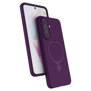 Samsung Galaxy A57 5g Regal Magsafe Standlı Kapak - Derin Mor