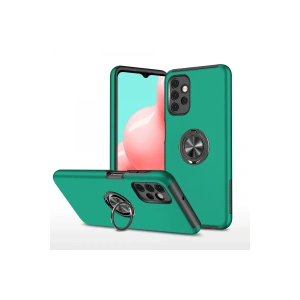 Samsung Galaxy A72 Kılıf Elit Yüzüklü Kapak - Yeşil