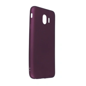 Samsung Galaxy J4 Kılıf First Silikon - Mürdüm