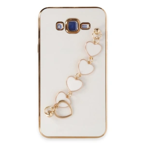 Samsung Galaxy J7 Kılıf Esila Silikon - Beyaz