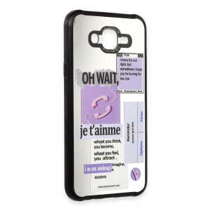 Samsung Galaxy J7 Kılıf Mirror Desenli Kapak - Mirror - 4