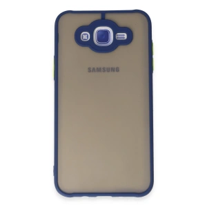 Samsung Galaxy J7 Kılıf Montreal Silikon Kapak - Lacivert