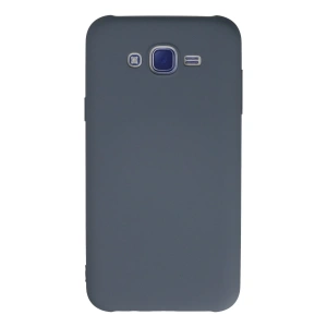 Samsung Galaxy J7 Kılıf Nano İçi Kadife Silikon - Gri
