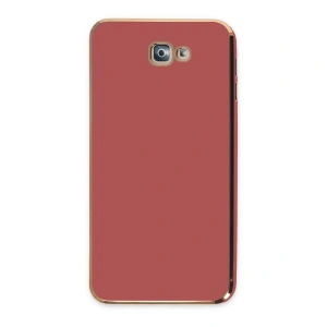 Samsung Galaxy J7 Prime Kılıf Volet Silikon - Kırmızı