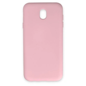 Samsung Galaxy J7 Pro / J730 Kılıf Nano İçi Kadife Silikon - Pudra