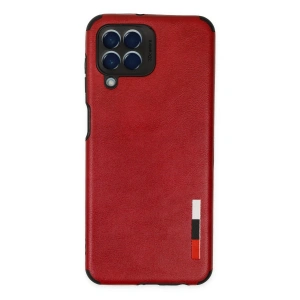 Samsung Galaxy M33 Kılıf Loop Deri Silikon - Kırmızı