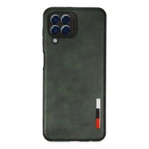 Samsung Galaxy M33 Kılıf Loop Deri Silikon - Yeşil