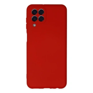 Samsung Galaxy M33 Kılıf Nano İçi Kadife Silikon - Kırmızı
