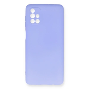 Samsung Galaxy M51 Kılıf First Silikon - Lila