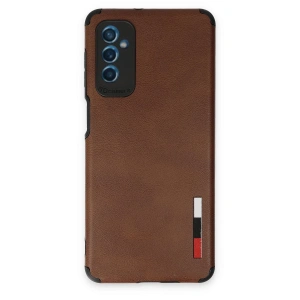 Samsung Galaxy M52 5g Kılıf Loop Deri Silikon - Kahverengi