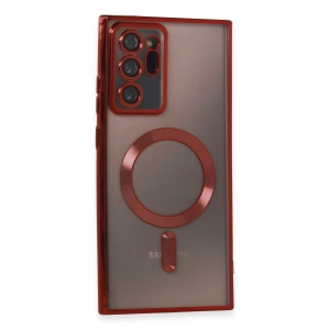 Samsung Galaxy Note 20 Ultra Kılıf Kross Magneticsafe Kapak - Kırmızı