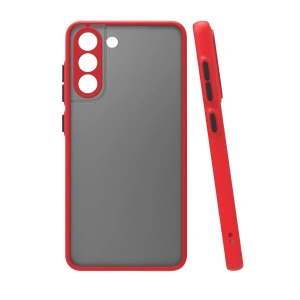 Samsung Galaxy S21 Fe Kılıf Montreal Silikon Kapak - Kırmızı
