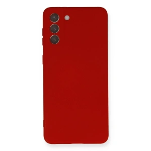 Samsung Galaxy S21 Plus Kılıf Nano İçi Kadife Silikon - Kırmızı